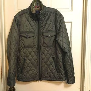 UNTUCKit Marne Army Green Men’s Quilted Full Zip Jacket 35700